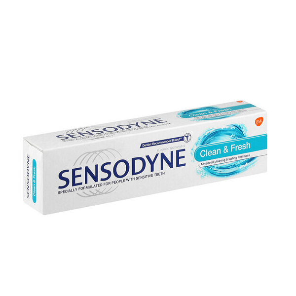 Sensodyne Tooth Paste Clean &amp; Fresh (12 tubes x 75ml)