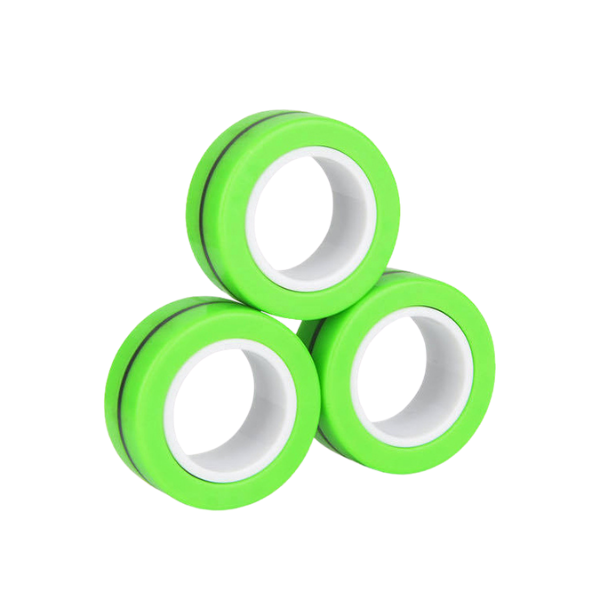 Stress Relief Magnetic Fidget Rings - Green