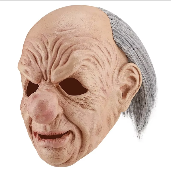Party Big Nose Old Man Full Head Halloween Mask 33cm