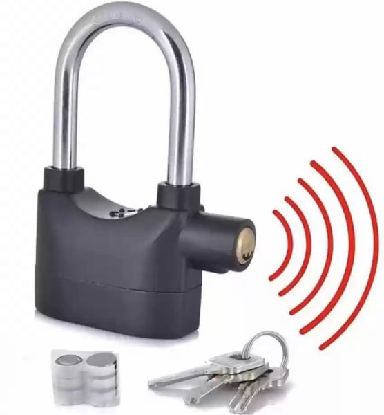 110 DBA Anti Theft Siren Security Alarm Movement Shock Sensor Lock