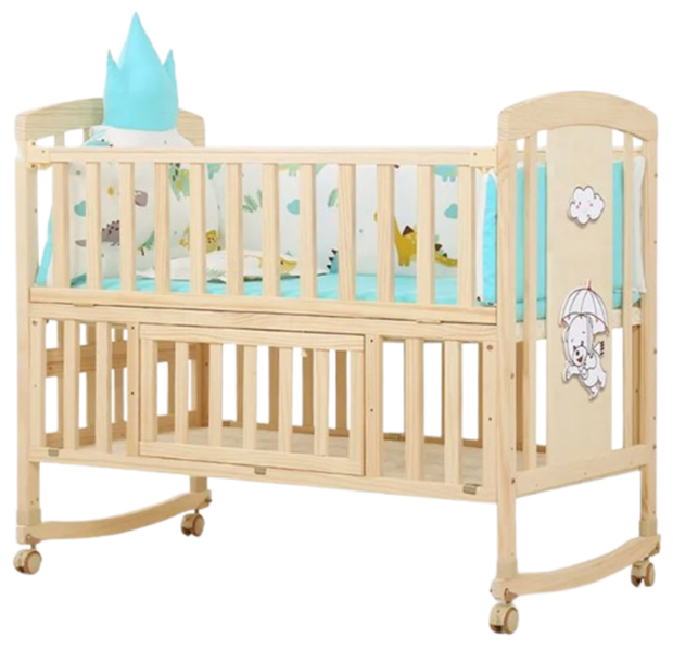 Belecoo High Quality Modern Wooden Cot Bed Multifunctional