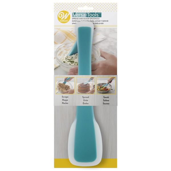 Wilton Versa-Tools - Spread and Scoop Spoonula - Multi-Use Cooking Utensil