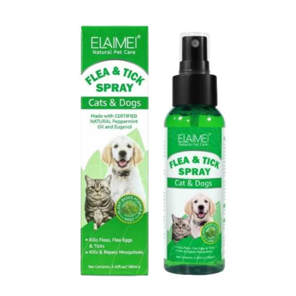 Flee And Tick Spray Natural Pet Care For Cats And Dogs Repels Mosquitoes