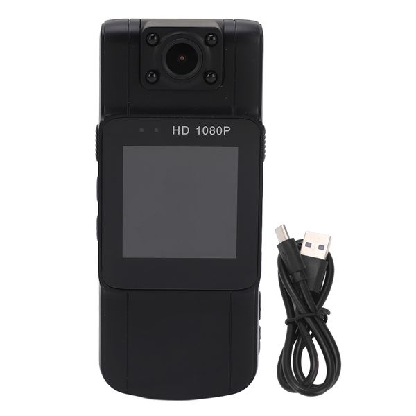 1080P Body Cam - IR Night Vision 180 Rotating Lens