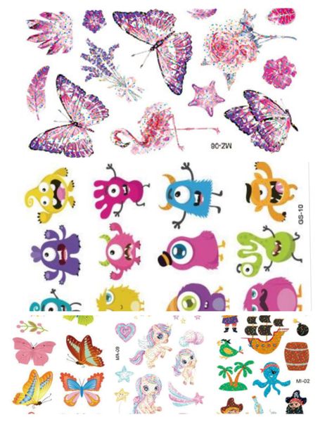 Kids Tattoos Mixed Pack - Girls Zone