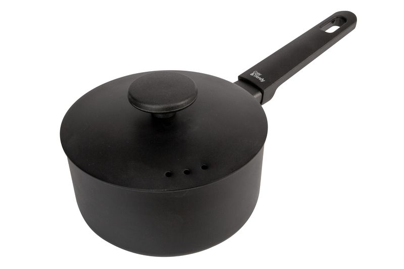 Cosy&amp;Trendy - Non-Stick Full Black Saucepan 16cm