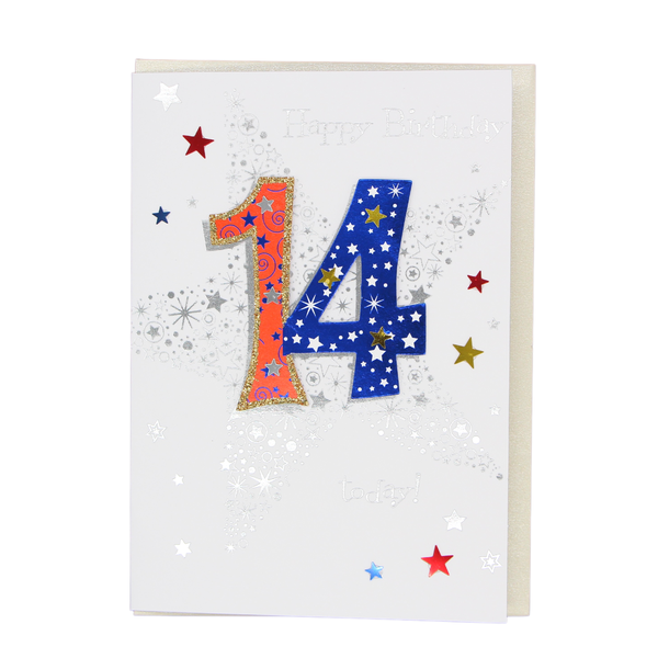 Happy 14th Birthday card