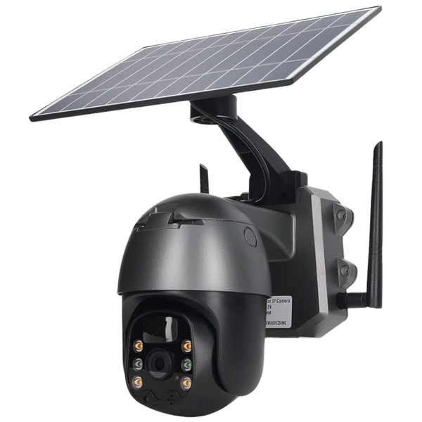 Solar Powered PTZ Security Camera - 4G SIM Card Support,360 Coverage
