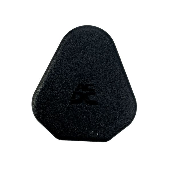 ACDC - 15A Black Standard 3-Pin Plug Top with Solid Brass Pins