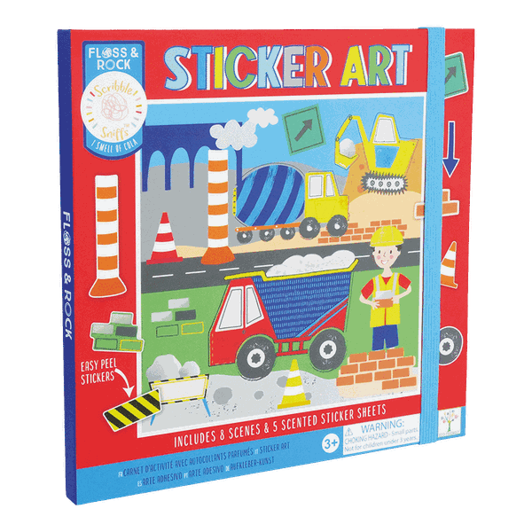 Floss &amp; Rock Construction Sticker Art