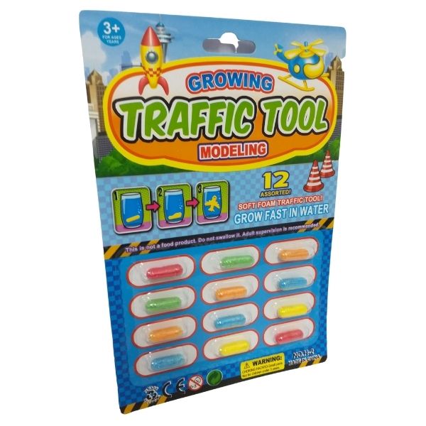 Sponge Growing - Traffic / Transport Vehicles (12 Capsules)