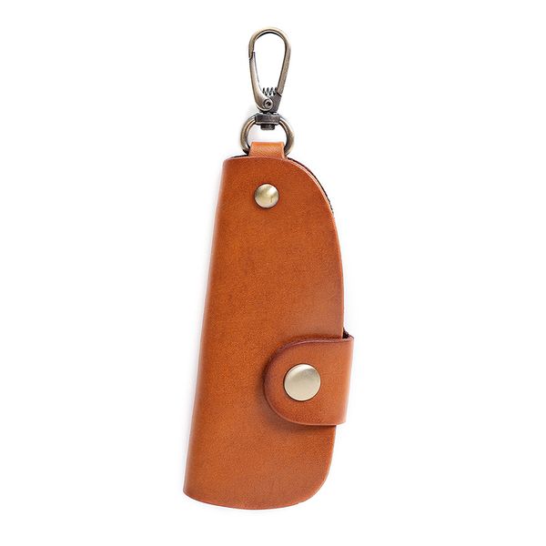 Portable Anti-Loss Genuine Leather Multifunctional Key Case