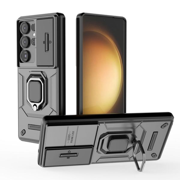 Window Pushing Ring Phone Case Compatible with Samsung Galaxy S25 Ultra