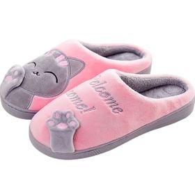 Cat Slippers, With Welcome Home Letters Printed. | Shop Today. Get it ...