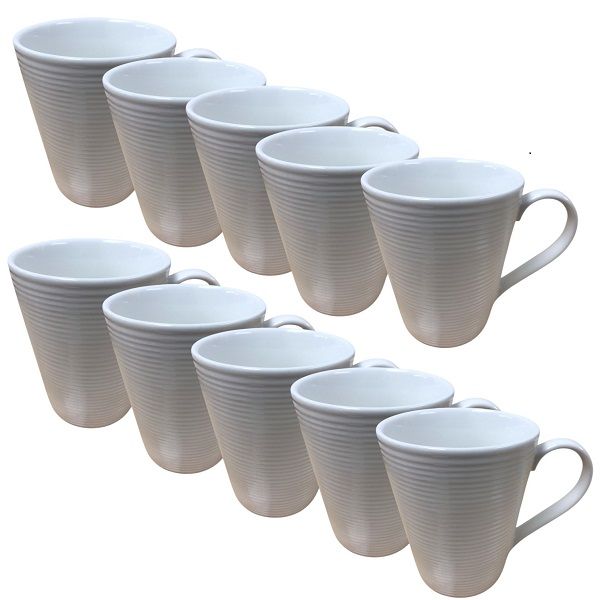 10 - Piece Ceramic Coffee Cup 350ml