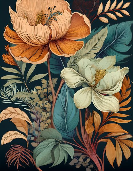 Canvas Home Decor Wall Art - Botanical 64694