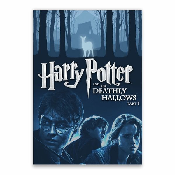 Harry Potter And The Deathly Hallows Blue Poster - A1