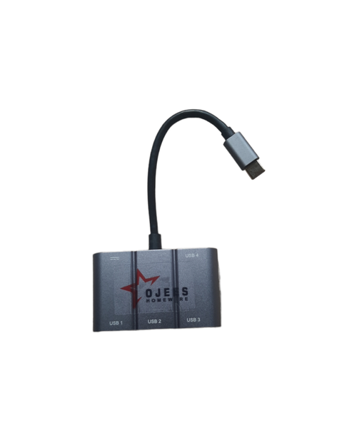 Ojees Homeware OTG USB-C 4-Port HUB
