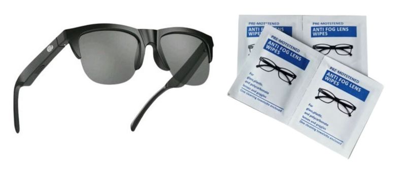 Bluetooth Speaker Smart Sunglasses plus Anti fog lens wipes