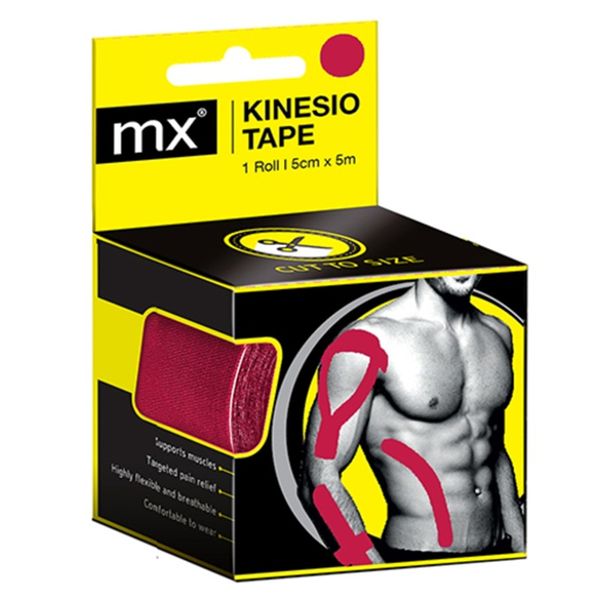 Mx - Kinesio Muscle Tape Red 5cm x 5m