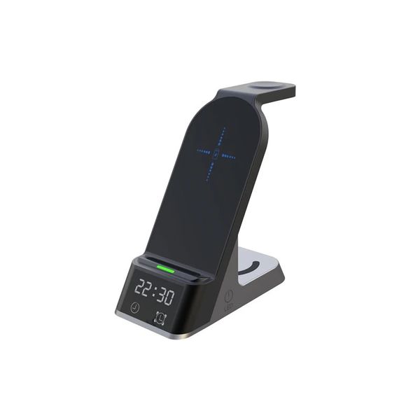 Portable Phone Charger Stand With Digital Alarm Clock AB-S858