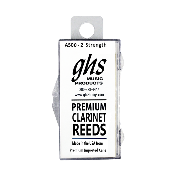 GHS A500 clarinet Reeds 2 strength pack of 5