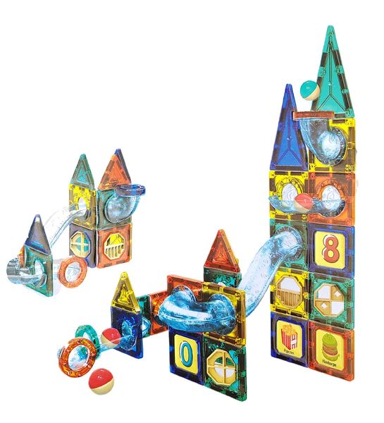 Umlozi - Magnet Pipeline &amp; Building Block Set 73 Piece