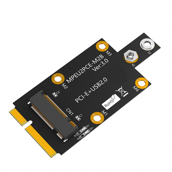 M 2 Key B To Mini Pci-E Adapter Strap Dual Nano Sim Card