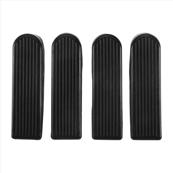 4 Pack Door Stop Wedges, Rubber Non-Scratching Door Stoppers for Home and O