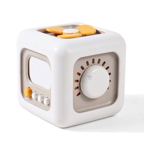 6-in-1 Montessori Busy Cube for Toddlers-Interactive Learning Toy for Age 1-3