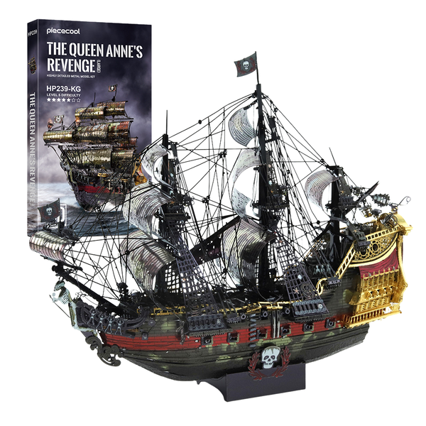 Queen Anne's Revenge 3D Metal Puzzle Ship Model Kit - 439 Pieces