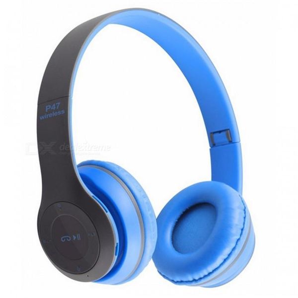 Ajustable Foldable headphone - blue and black