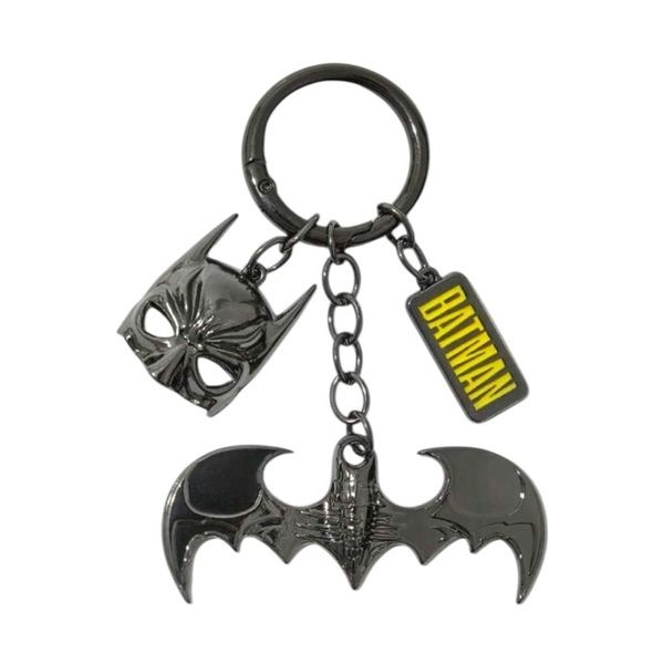 Batman Shaped Logo Keychain In Black
