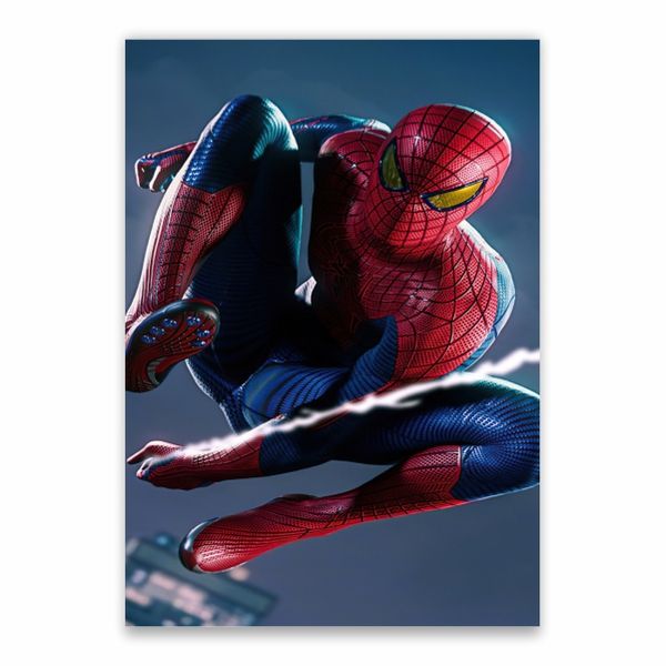 Web Slinging Spider-Man Poster - A1