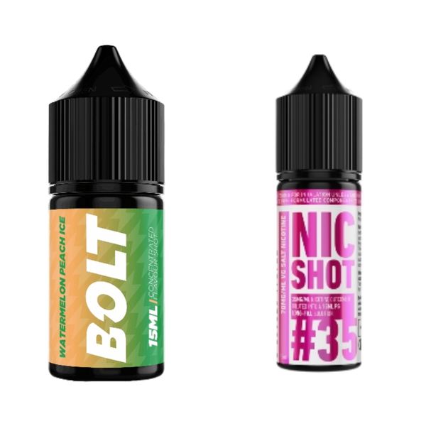 Bolt Longfill Combo Pack 30ml - Watermelon Peach Ice 35MG