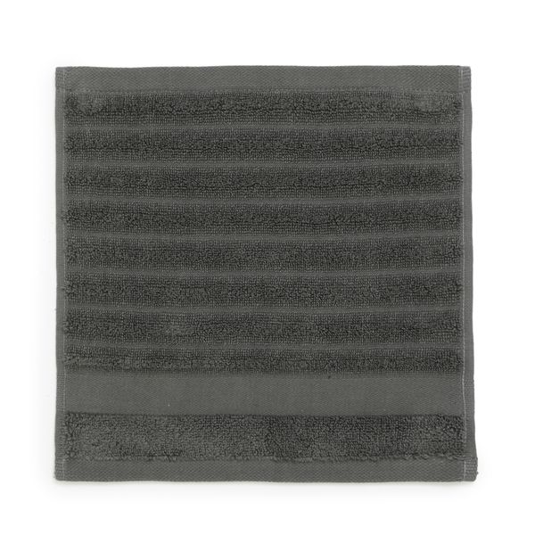 George &amp; Mason Cotton Ribbed Zero Twist Face Cloth