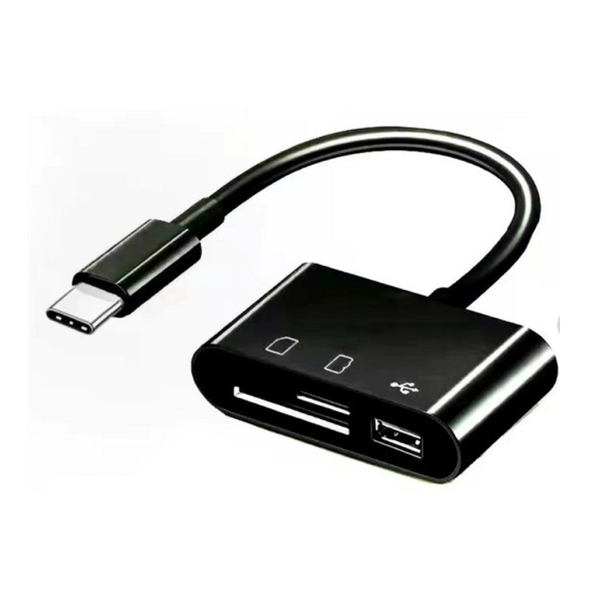 Type-C OTG 3 in 1 Card Reader