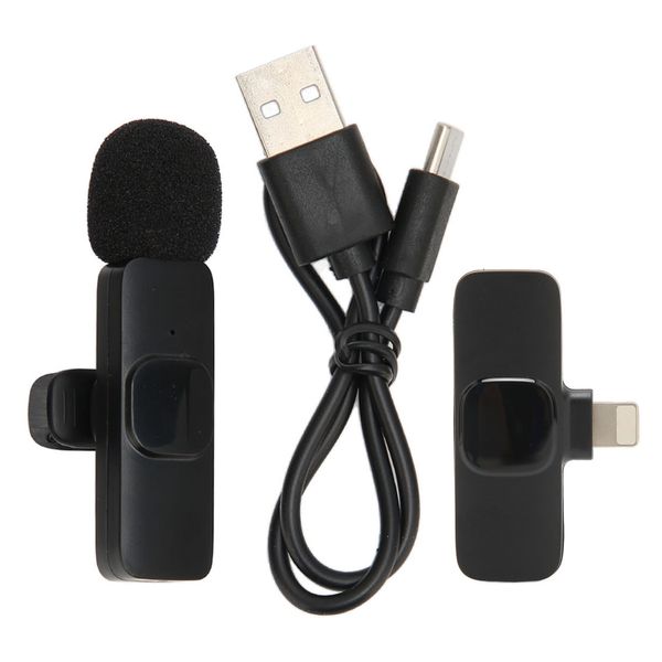 Wireless Lavalier Microphone Noise Cancelling compatible with Iphone - K9