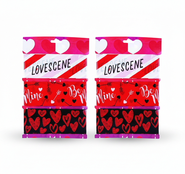 Love Warning Tape 3 Piece - 2 Pack