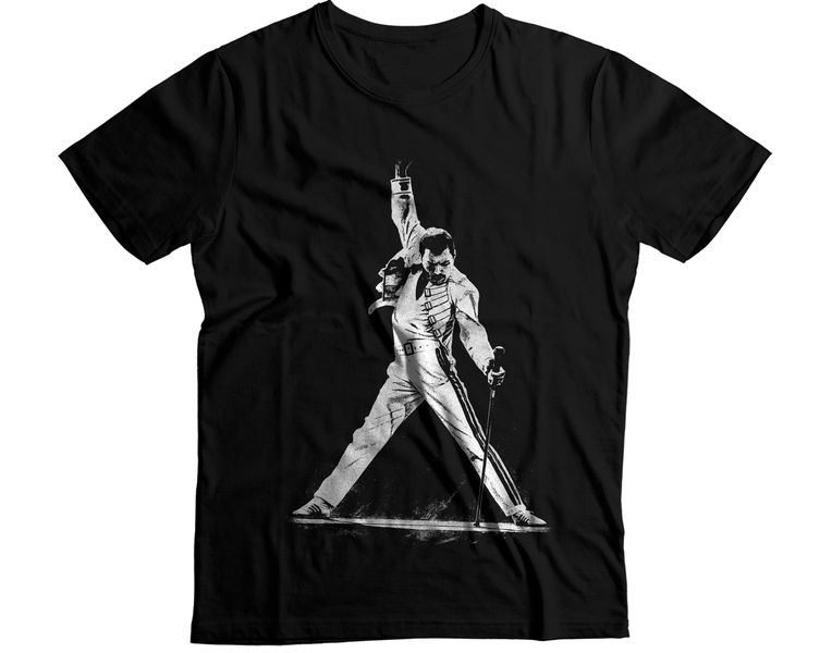 Freddie Mercury Queen Iconic Live Pose Graphic T-Shirt