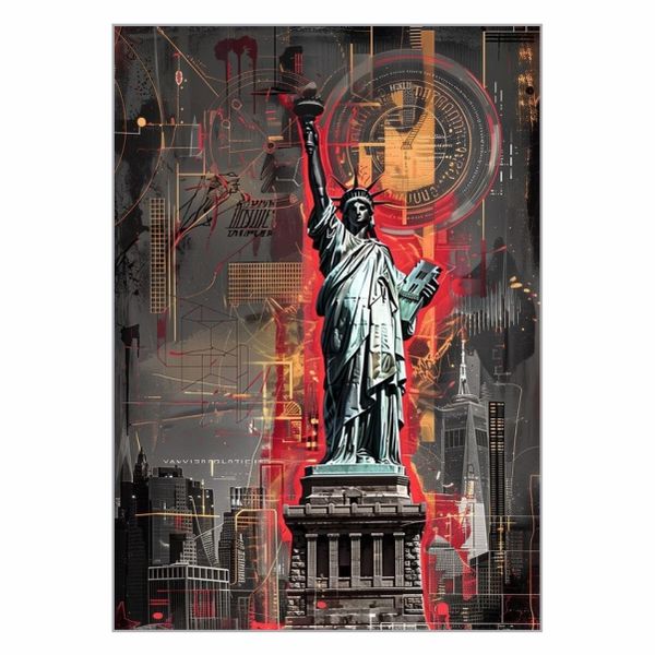 Statue Of Liberty Art Poster - A1