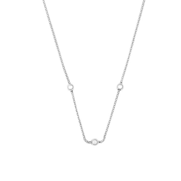 Triple Ball Snake Silver Chain