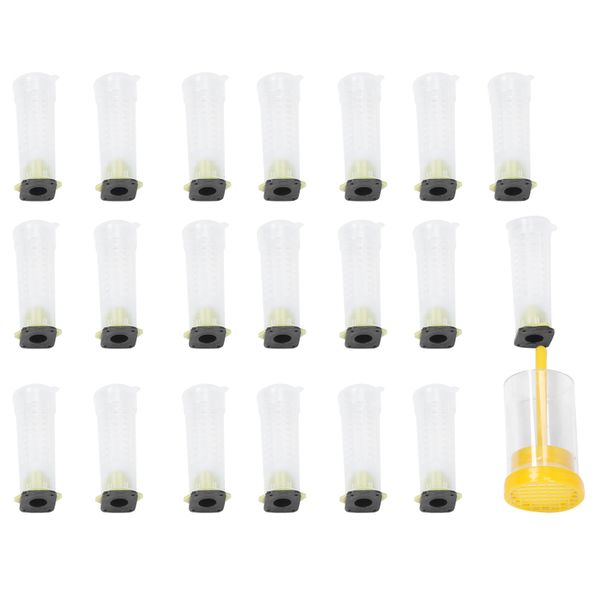 Plastic Queen Cage for Bee Rearing Marking Bottle