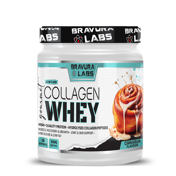 Bravura Labs Gourmet Collagen Whey - Cinnabun - 500g