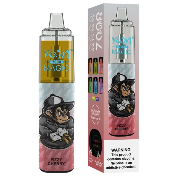 Magic 7000 Puffs Rechargeable Disposable Vape With 14.5ml Fizzy Cherry
