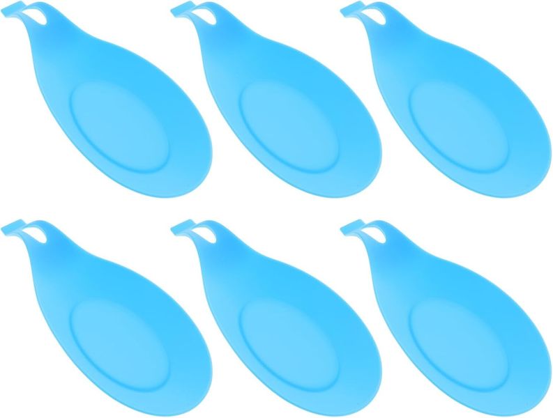 Blue Silicone Spoon Rests Heat-resistant Compact Utensil Holders