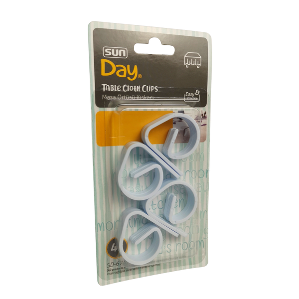 Sun Day Table Cloth Clips Set 4 Piece