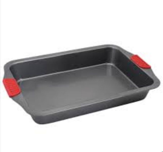 Baking Pan 40x26.5x5cm Rectangular Non-Stick Carbon Steel &amp; Silicone Handle