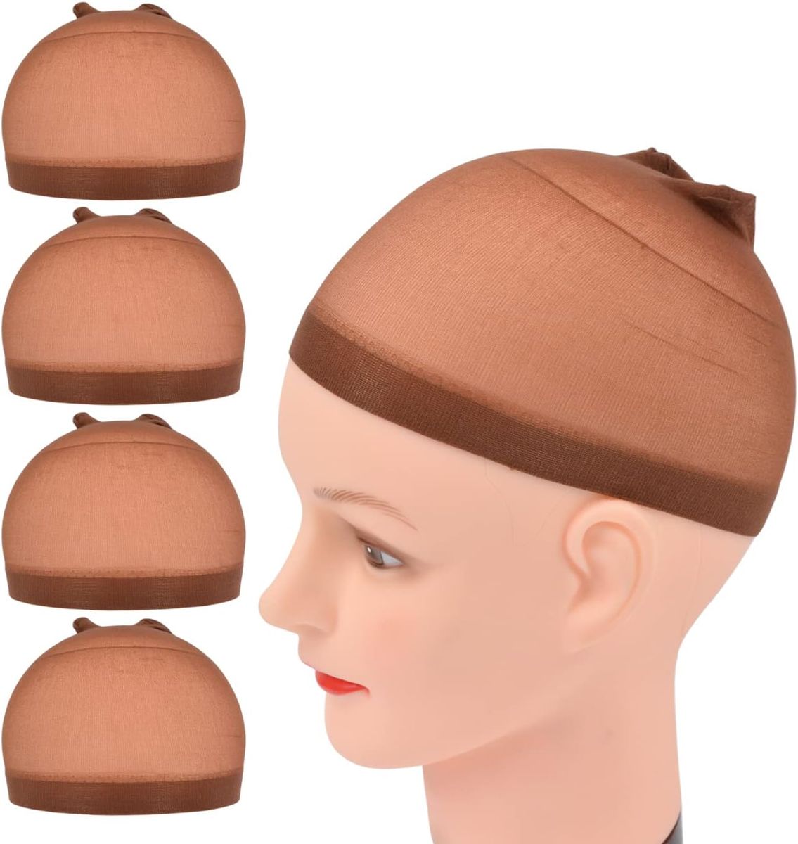 Wig Cap To Wear Under Wig 4 In Pack Light Brown Shop Today Get It Tomorrow 9178