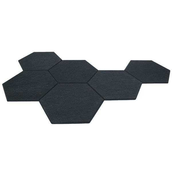 Hexagon Acoustic Panel - Red - 6 Pack
